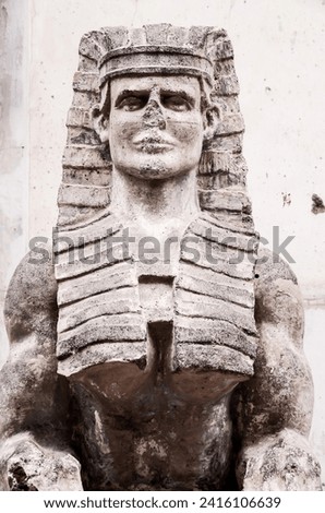 Sphinx of the Old Masonry Temple in Tenerife Canary Islands