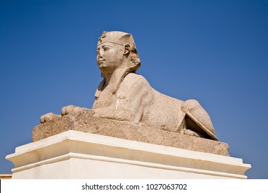 Sphinx At Pompey's Pillar, Alexandria