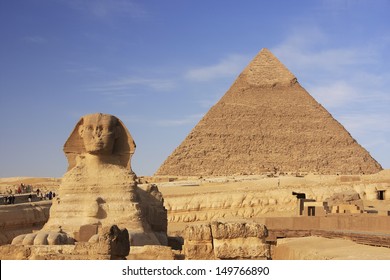 The Sphinx And Pyramid Of Khafre, Cairo, Egypt