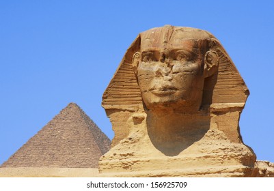 The Sphinx And Pyramids In Egypt