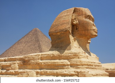 The Sphinx and Pyramids in Egypt