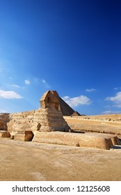 Sphinx and pyramids - tombs of the pharaohs in Giza, Egypt - Shutterstock ID 12125608