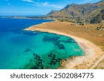 Spiaggia di Macari Beach view, Macari, San Vito Lo Capo region, Sicily, Italy.