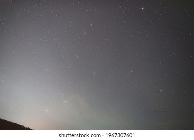 Spica And Arcturus In The Night Sky.