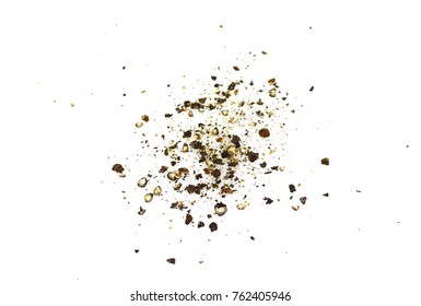 Spice Of Black Pepper Isolated On White Background.