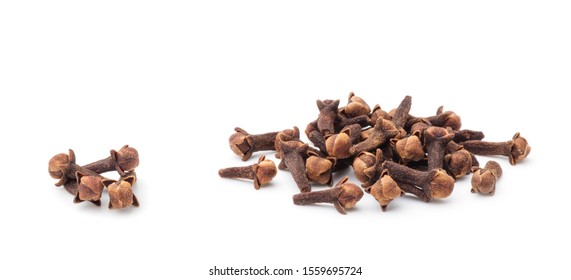 Spice Cloves On White Background