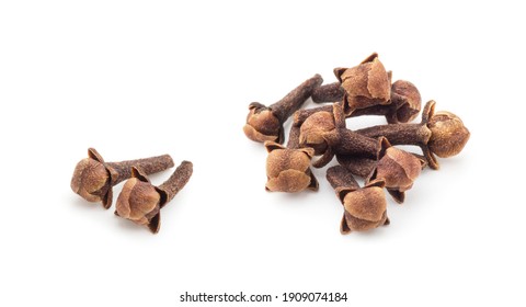 Spice Cloves On White Background