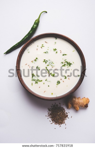 Spiced Buttermilk Known Chaas Taak Curd Stock Photo Edit Now 757831918