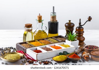 Spices and condiments for food
 - Shutterstock ID 1241670571