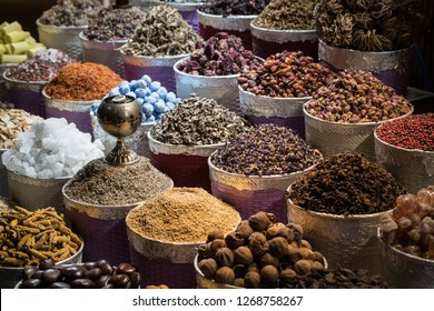 Spices And Herbs At Dubai Old Spice Souk