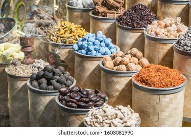 Spices And Herbs At Dubai Old Spice Souk