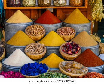 Spices In A Market In Marrakech