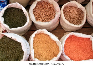 Spices At A Market In Sri Lanka