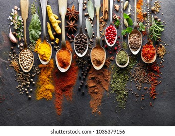 Spices on black board - Powered by Shutterstock