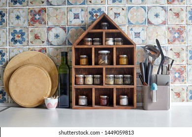 Spices on a pantry shelf - Powered by Shutterstock