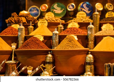 Spices At The Spice Market In Istanbul