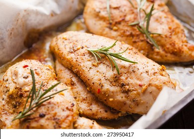Spicy Baked Chicken Breast With Rosemary