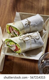 Spicy BLT Bacon Lettuce Tomato Wrap 