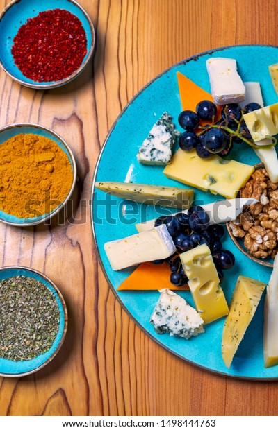 Spicy Cheese Platter Ready Serve Stock Photo Edit Now