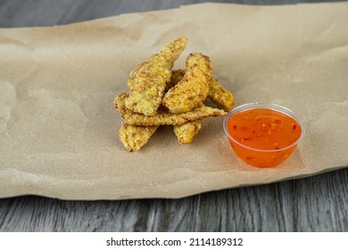 Spicy Chicken Nuggets Salsa Dip 