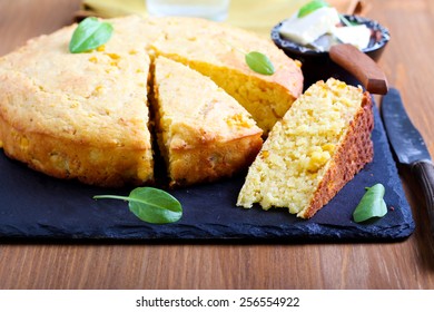 Spicy Cornbread With Sweet Corn And Chicken