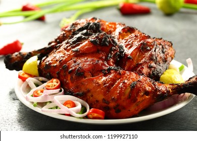 Spicy and crispy grilled tender chicken with exotic spices.