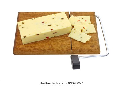 Spicy Jalapeno Natural Cheese Block And Slices.