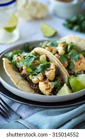 Spicy Lentil And Roasted Cauliflower Tacos