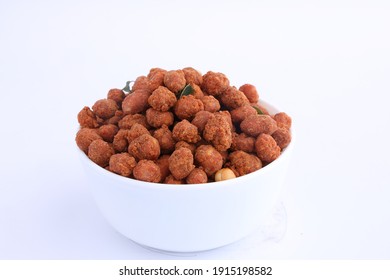 Spicy Masala Peanut In White Bowl