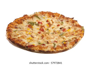 Spicy Pizza With Barbecue Chicken