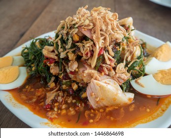 Spicy Seablite Salad With Shrimps