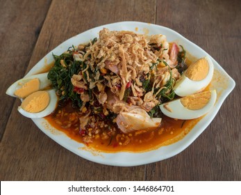 Spicy Seablite Salad With Shrimps