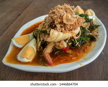 Spicy Seablite Salad With Shrimps