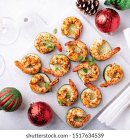 Spicy Shrimp And Cucumber, New Years Eve Or Christmas Party Appetizer