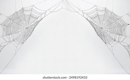 Spider or cob web cobweb. scary symbol isolated on white studio background Halloween or thanksgiving Holiday season decoration copy space - Powered by Shutterstock