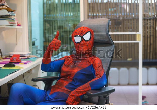 Spider Man Costume Thailand Stock Photo Edit Now 672367783