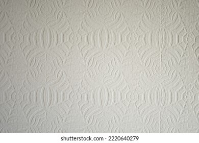 Spiderweb flower white textured wallpaper from the 1950s 1960s 1970s - Shutterstock ID 2220640279