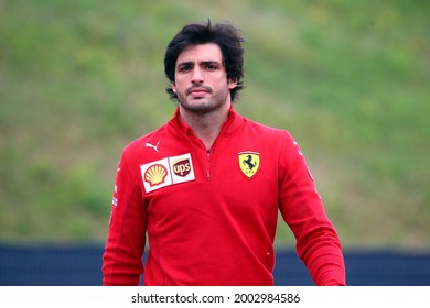 Spielberg, Austria. 4  July 2021.  Carlos Sainz Jr. Of Scuderia Ferrari   Looks On Before The   Formula 1  Gran Prix 2021 Of Austria 