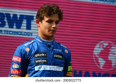 Spielberg, Austria. 4  July 2021.  Lando Norris Of McLaren   On The Podium After The  Formula 1  Gran Prix Of  Austria  2021