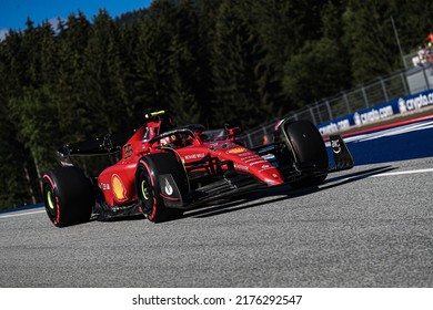 Spielberg, Austria, July 08 2022 - F1 Austrian GP 2022 -  Carlos Sainz (SPA) Ferrari F1-75