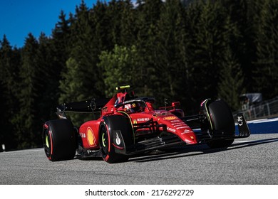 Spielberg, Austria, July 08 2022 - F1 Austrian GP 2022 -  Carlos Sainz (SPA) Ferrari F1-75