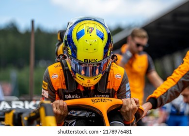 SPIELBERG, AUSTRIA - July 10, 2022: Lando Norris, From The United Kingdom Competes For McLaren F1 . Race Day, Round 11 Of The 2022 F1 Championship.