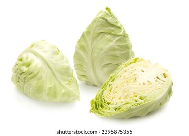 Spiky cabbage on a white background