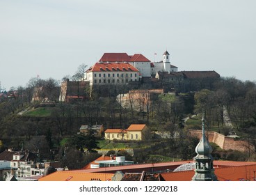 Spilberk castle on the hill in Brno, Czech Republic