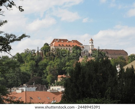 Spilberk castle on the hilltop in Brno, Czech Republic