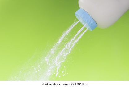 spilled baby powder 