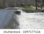 Spillway from lake with hydraulic jump