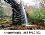 spillway at Mingus Mill in Cherokee North Carolina