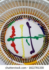 Spin Art Using A Salad Spinner