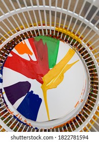 Spin Art Using A Salad Spinner